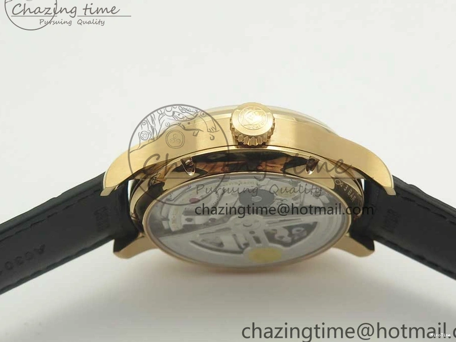 MIROTIME 0406 Thermal Portuguese Real PR Real Annual Calendar IW503501 RG ZF 1:1 Best Edition White Dial on Black Leather Strap A 7150